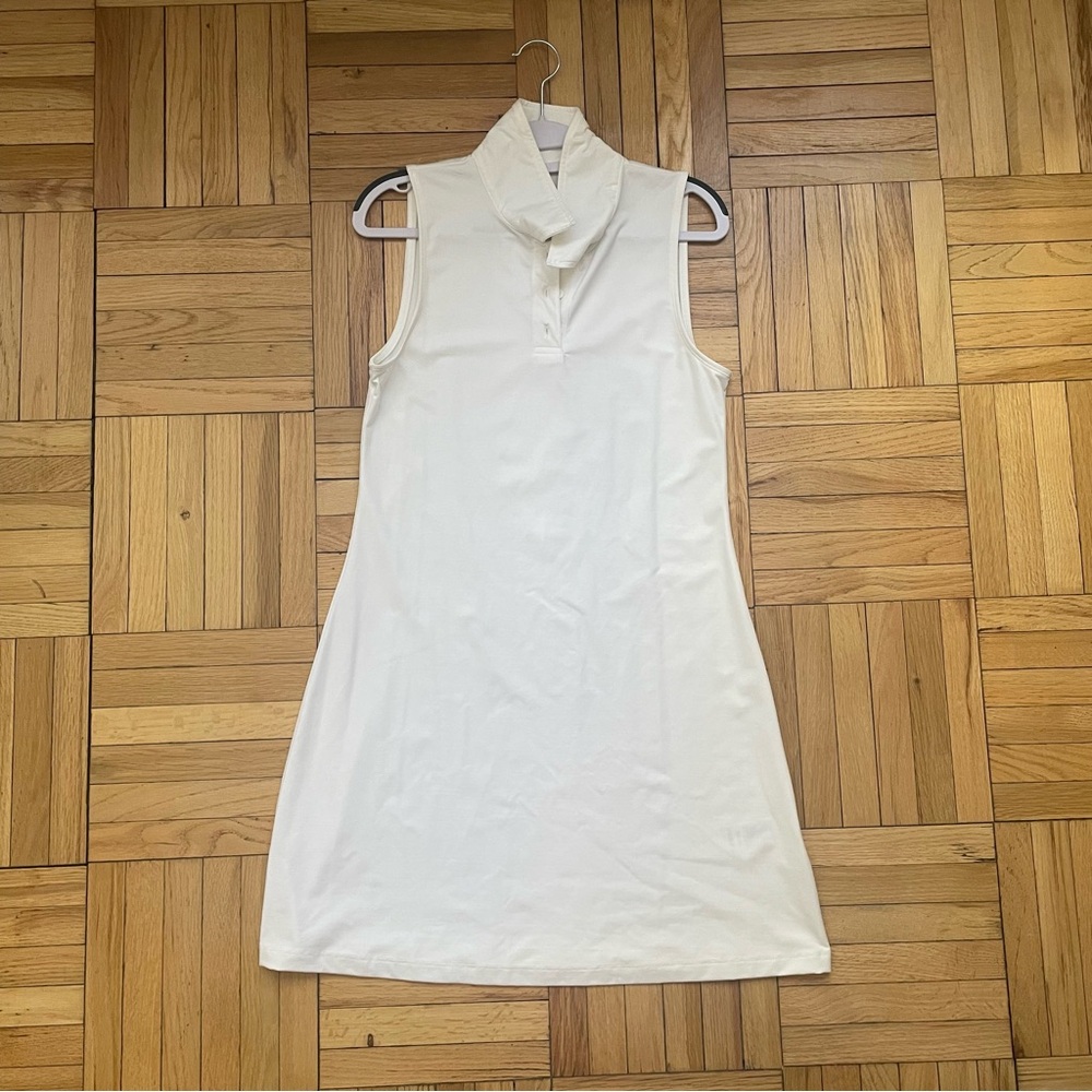 Aritzia Tna Dash Dress White Polo Mini Dress Size Medium